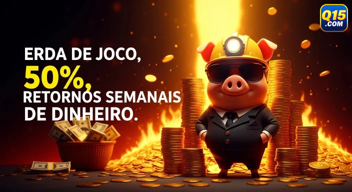 q15 — área chave da interface, com ênfase em benefício imediato, pensado para conectar o visual às mensagens de oferta.